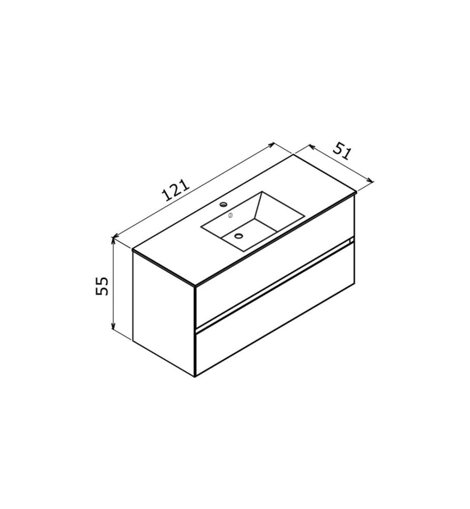 Badezimmerschrank mit Waschbecken mattes Kaschmir 100 % matt lackiertes MDF