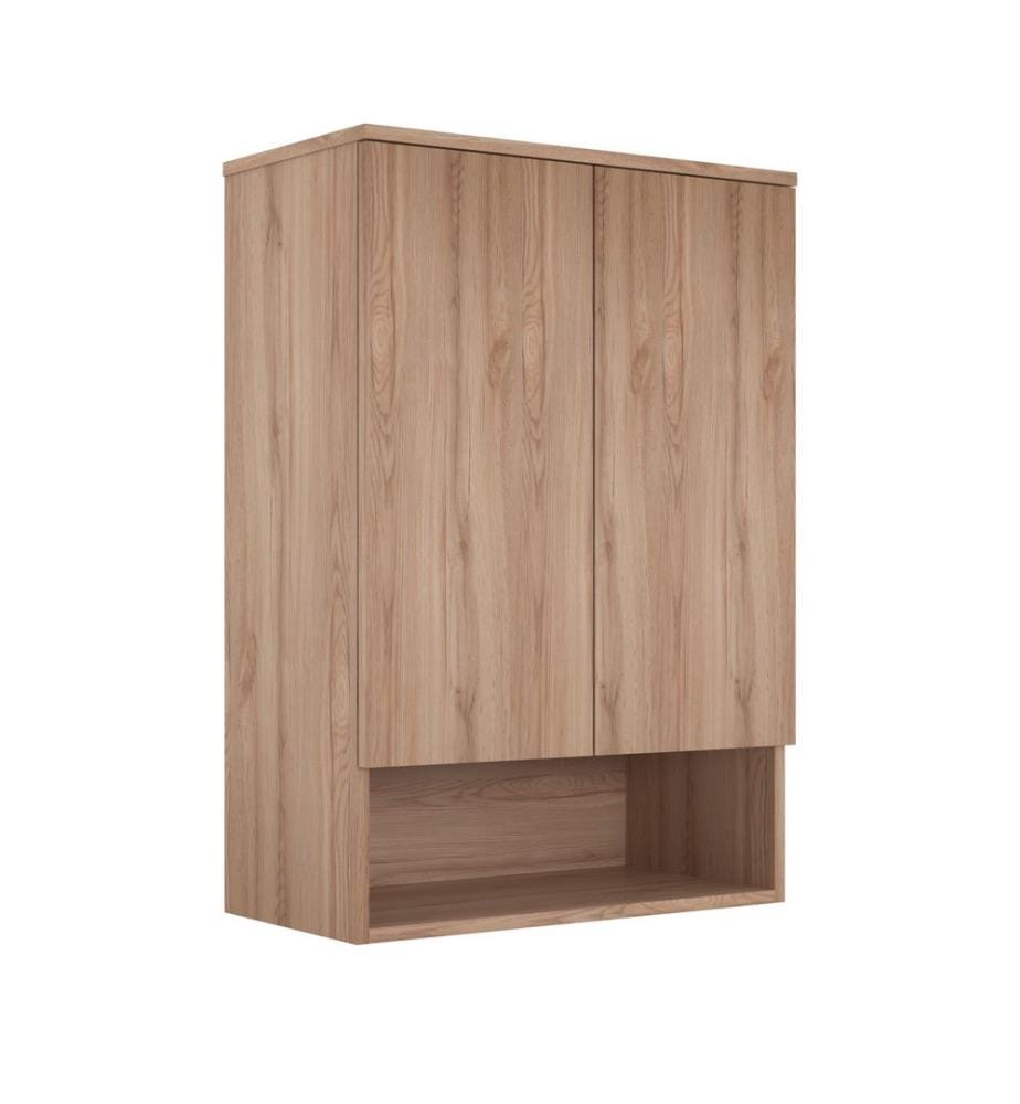 Badezimmerschrank Eiche 100 % melaminbeschichtete MDF
