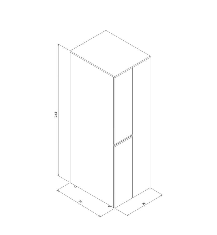 Badezimmerschrank matt anthrazit 100 % melaminbeschichtete MDF-Platte
