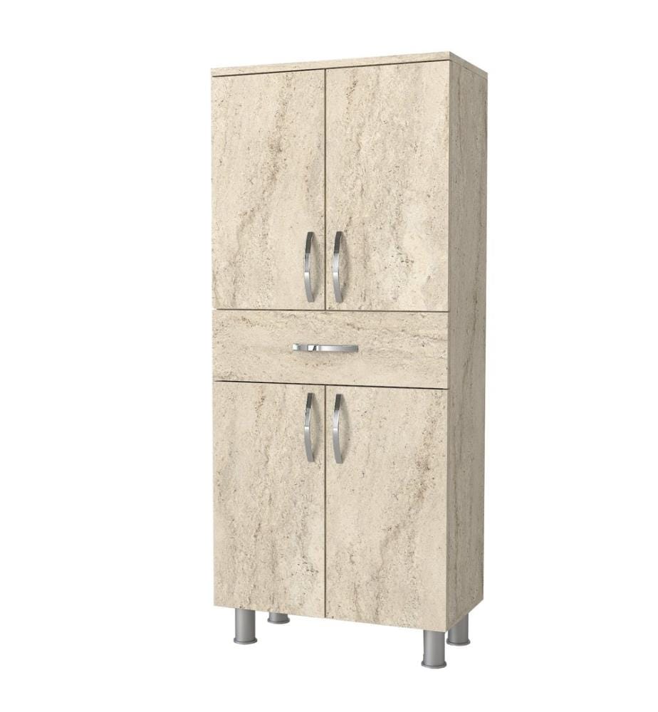 Badezimmerschrank Travertin 100 % melaminbeschichtete Spanplatte