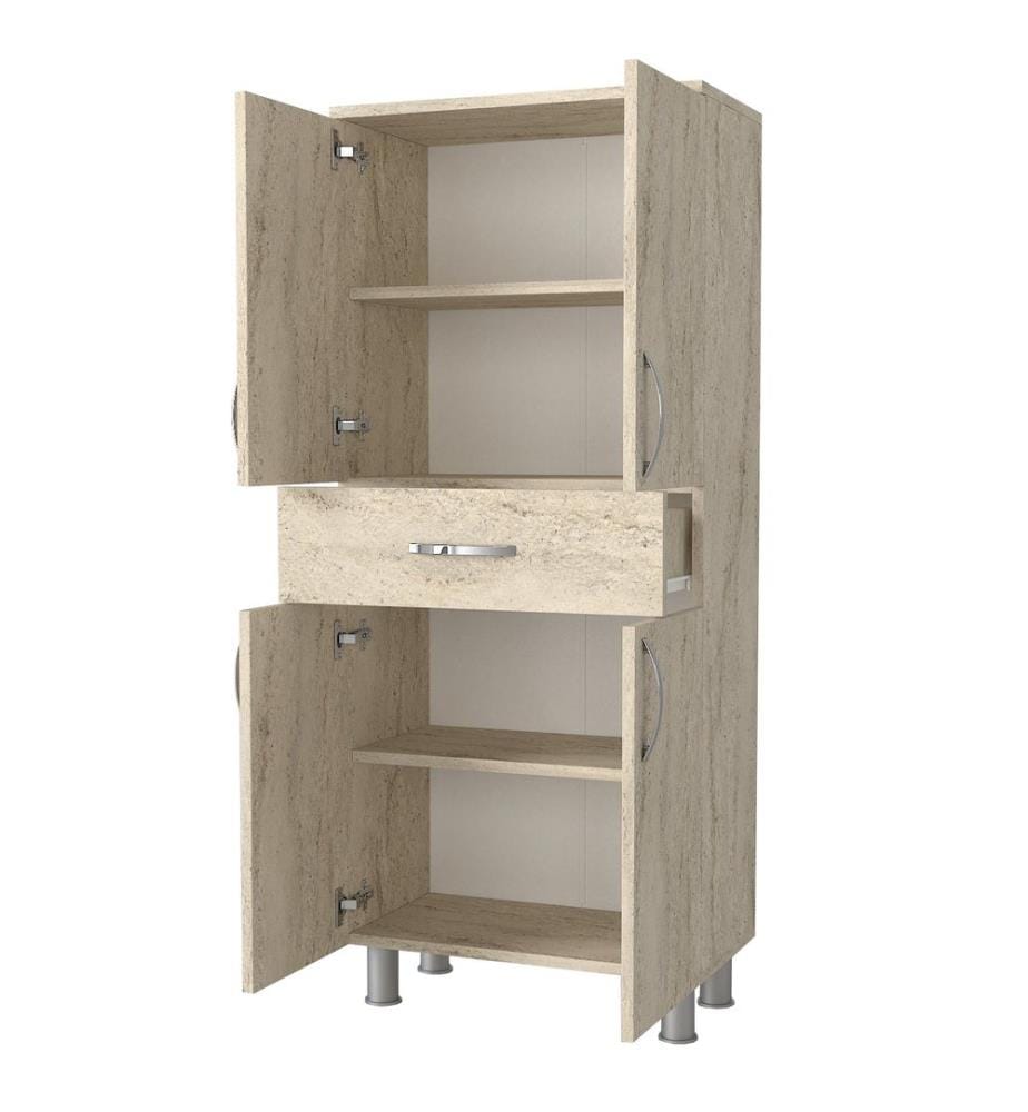 Badezimmerschrank Travertin 100 % melaminbeschichtete Spanplatte