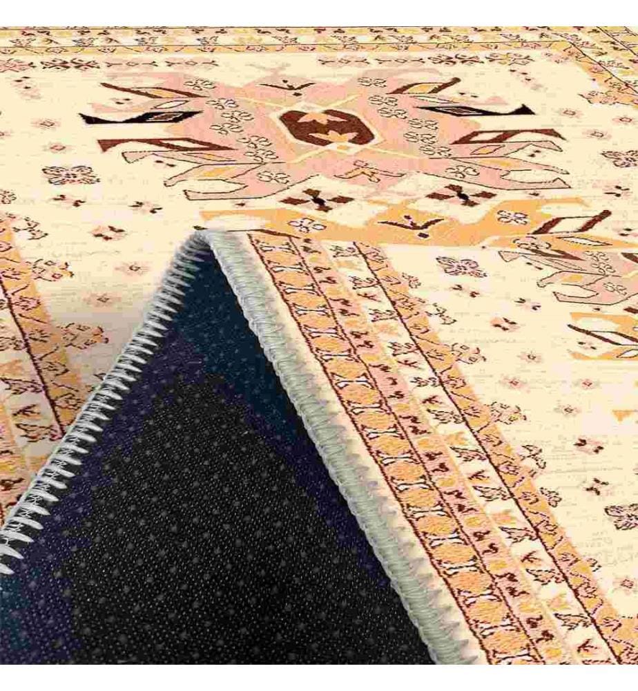 Tappeto, Crema, 70% cotone - 30% ciniglia, 60 x 100 cm