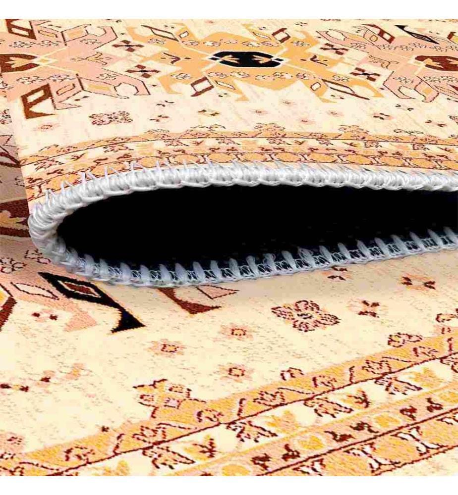 Tappeto, Crema, 70% cotone - 30% ciniglia, 100 x 300 cm