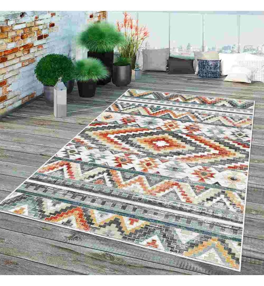 Tappeto, Grigio, 70% Cotone - 30% Ciniglia, 80 x 120 cm
