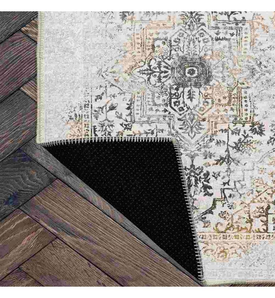 Tappeto, Crema, 70% cotone - 30% ciniglia, 100 x 150 cm