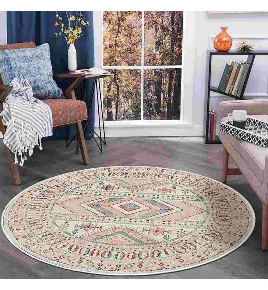 Tappeto, Crema, 70% cotone - 30% ciniglia, 70 x 70 cm