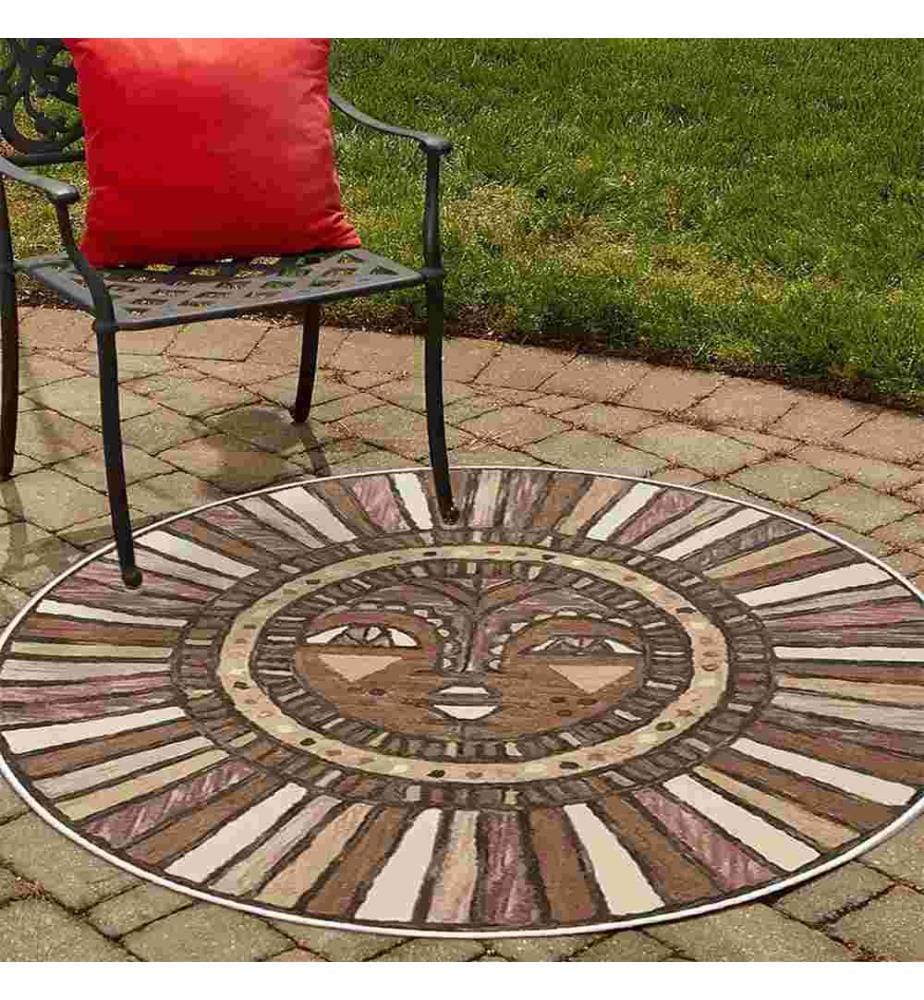 Tappeto, Marrone, 70% Cotone - 30% Ciniglia, 200 x 200 cm
