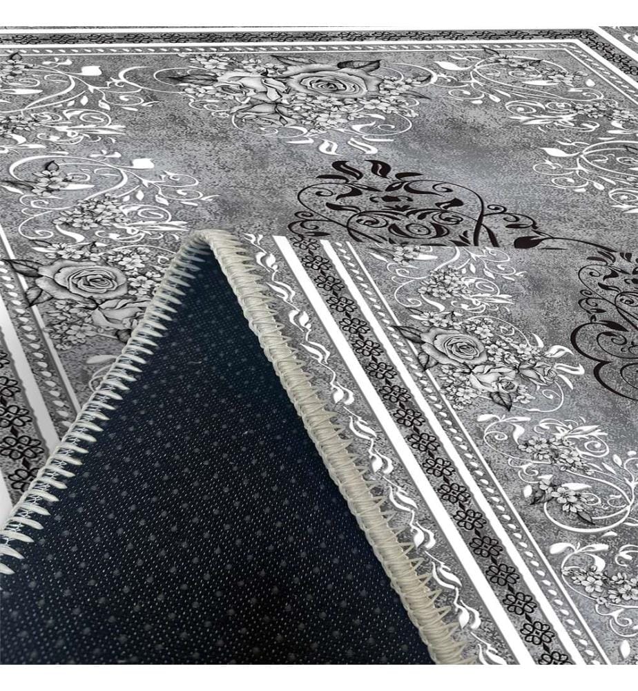 Tappeto, Grigio, 70% Cotone - 30% Ciniglia, 60 x 100 cm