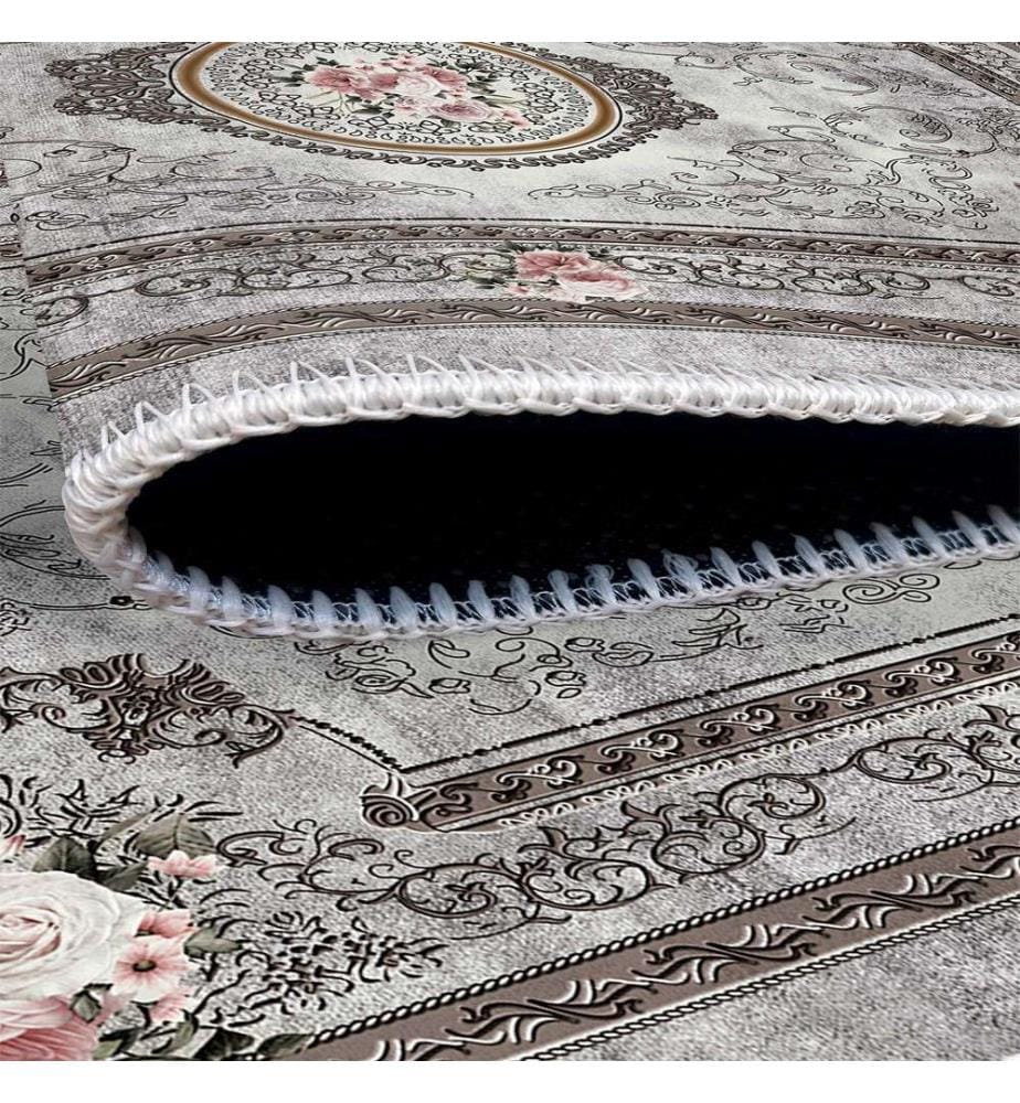 Tappeto, Grigio, 70% Cotone - 30% Ciniglia, 80 x 150 cm
