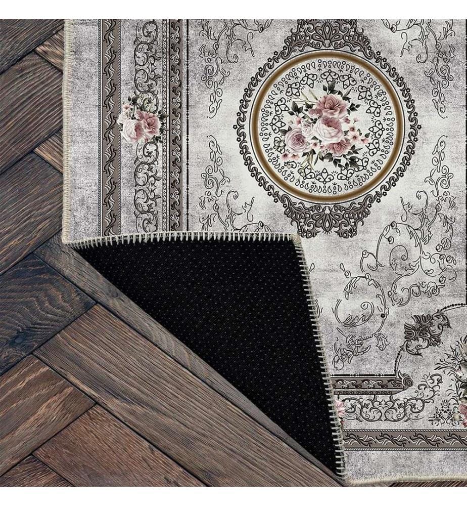 Tappeto, Grigio, 70% Cotone - 30% Ciniglia, 100 x 200 cm