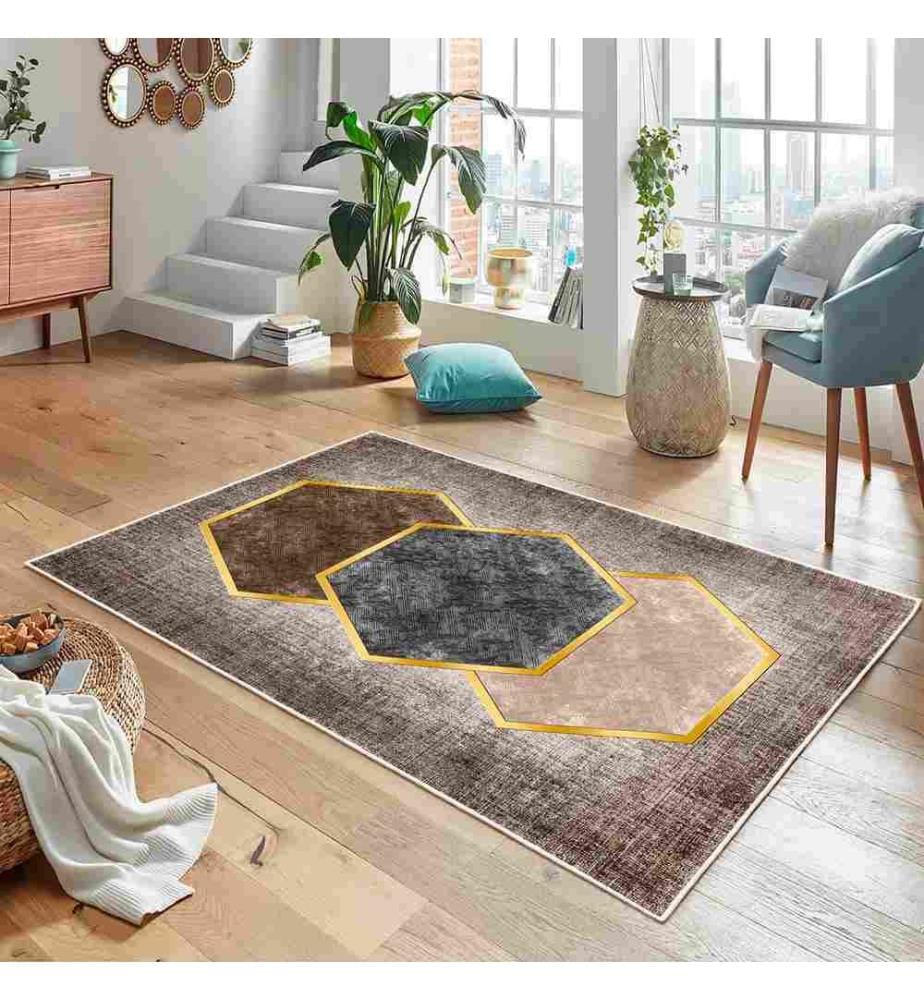 Tappeto, Marrone, 70% Cotone - 30% Ciniglia, 80 x 120 cm
