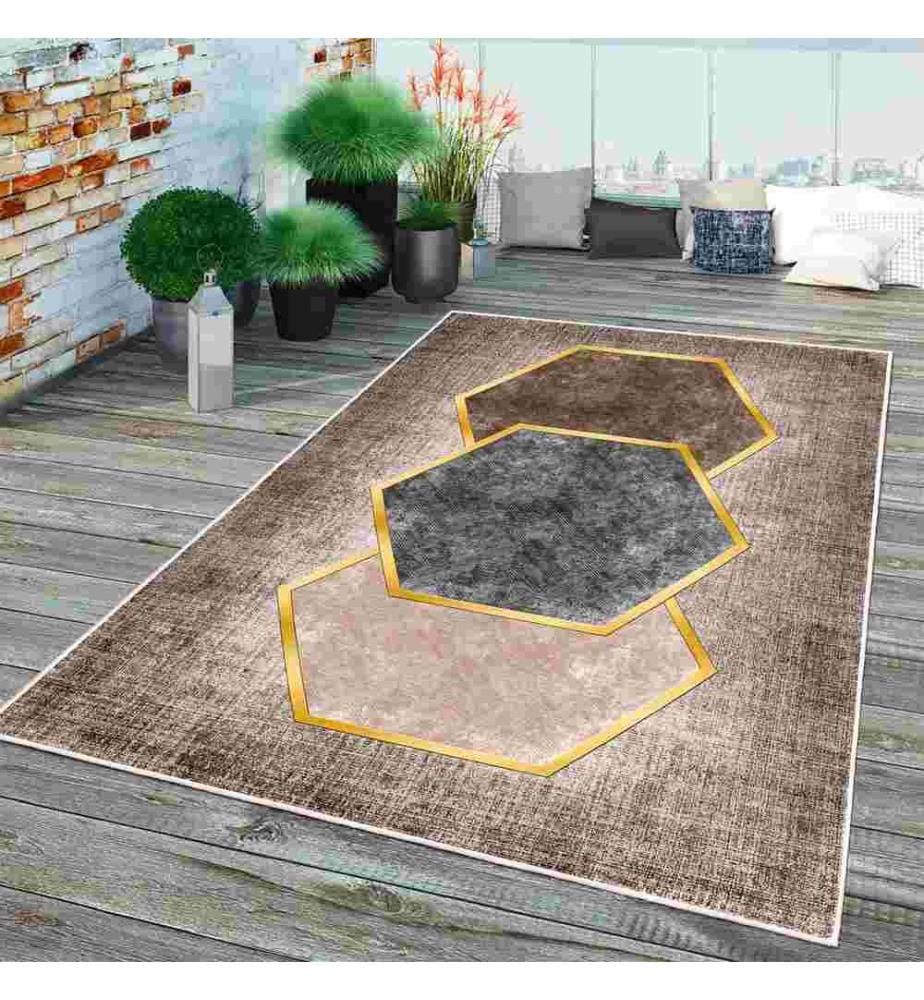 Tappeto, Marrone, 70% Cotone - 30% Ciniglia, 160 x 230 cm