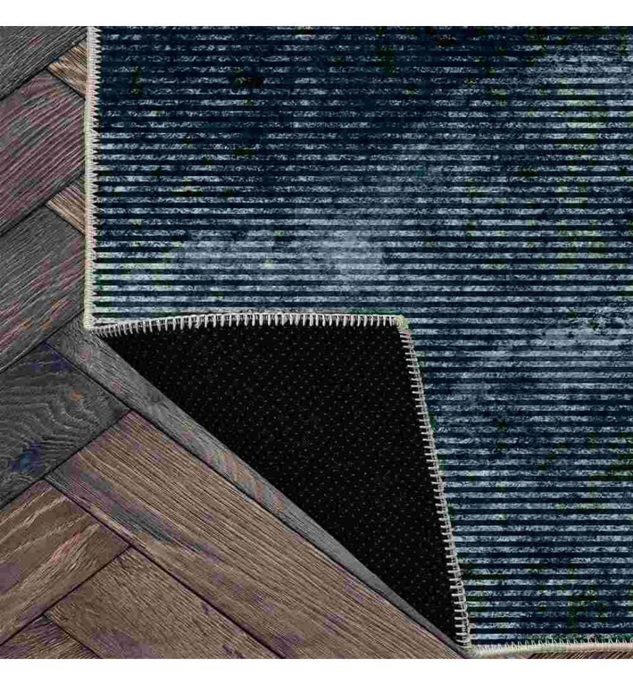 Tappeto, Blu, 70% cotone - 30% ciniglia, 100 x 200 cm