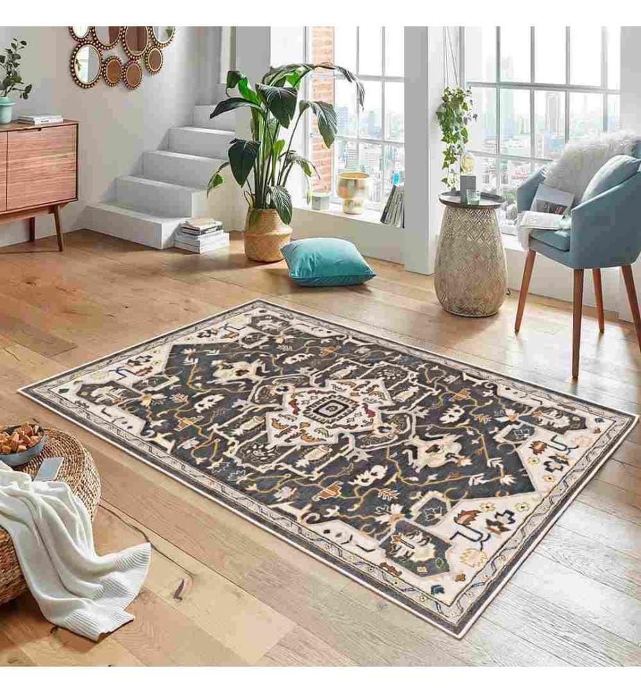 Tappeto, Grigio, 70% Cotone - 30% Ciniglia, 200 x 300 cm