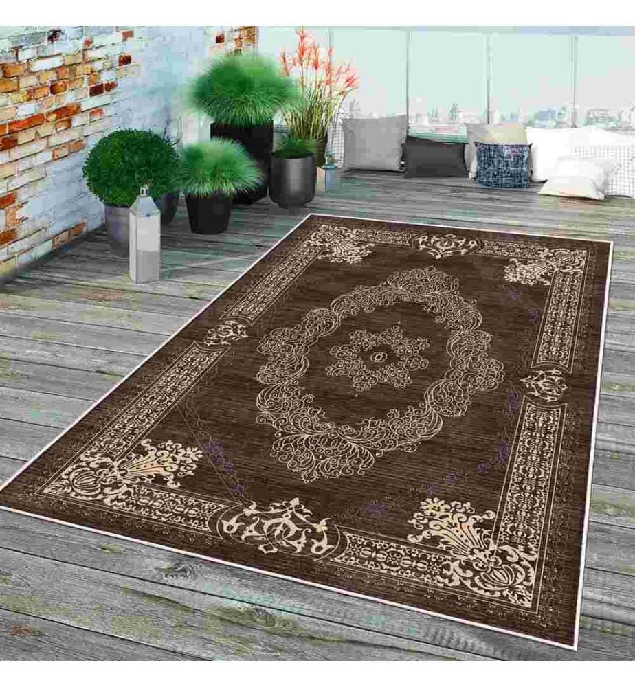 Tappeto, Marrone, 70% Cotone - 30% Ciniglia, 200 x 300 cm