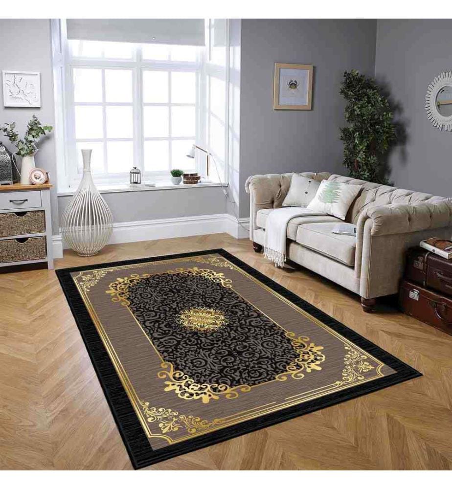 Tappeto, Grigio, 70% Cotone - 30% Ciniglia, 100 x 150 cm