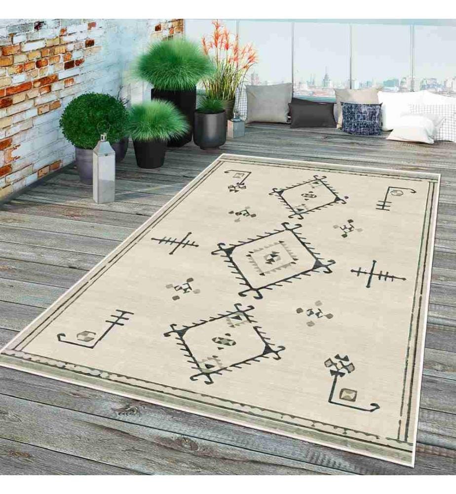 Tappeto, Crema, 70% cotone - 30% ciniglia, 180 x 280 cm