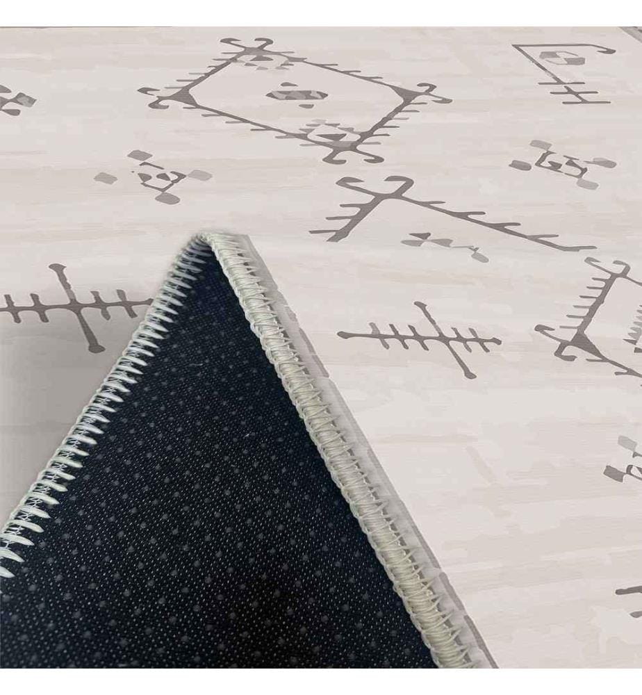 Tappeto, Crema, 70% cotone - 30% ciniglia, 100 x 300 cm