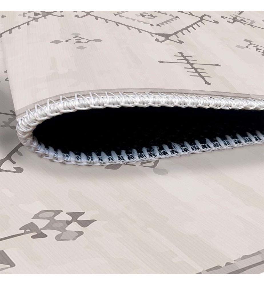 Tappeto, Crema, 70% cotone - 30% ciniglia, 100 x 300 cm
