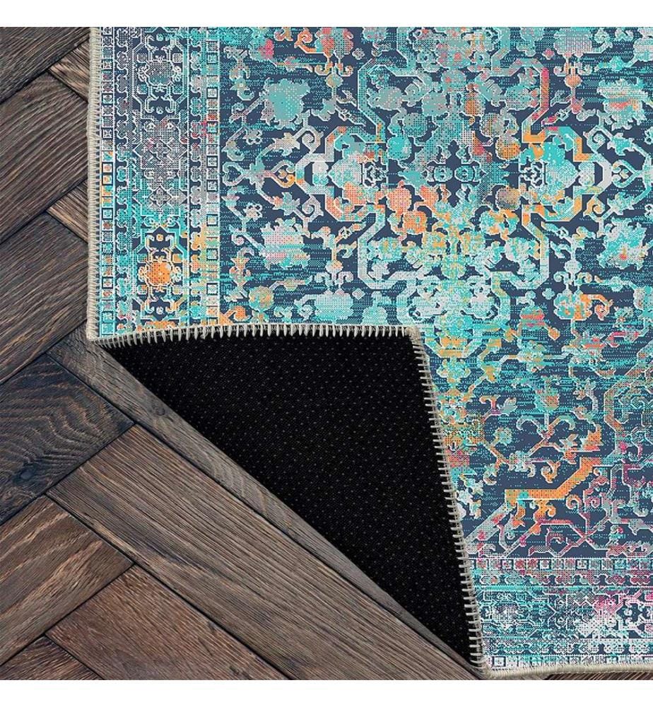 Tappeto, Blu, 70% cotone - 30% ciniglia, 120 x 180 cm