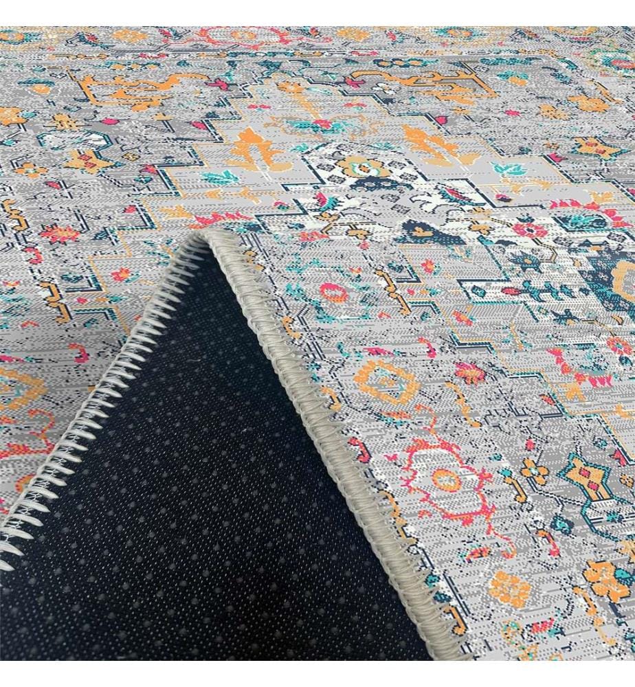 Tappeto, Grigio, 70% Cotone - 30% Ciniglia, 80 x 150 cm