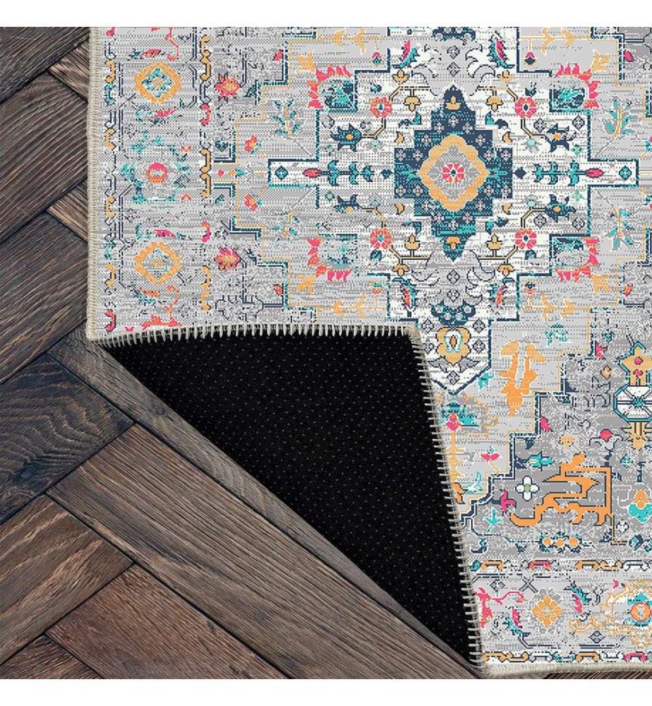 Tappeto, Grigio, 70% Cotone - 30% Ciniglia, 80 x 150 cm