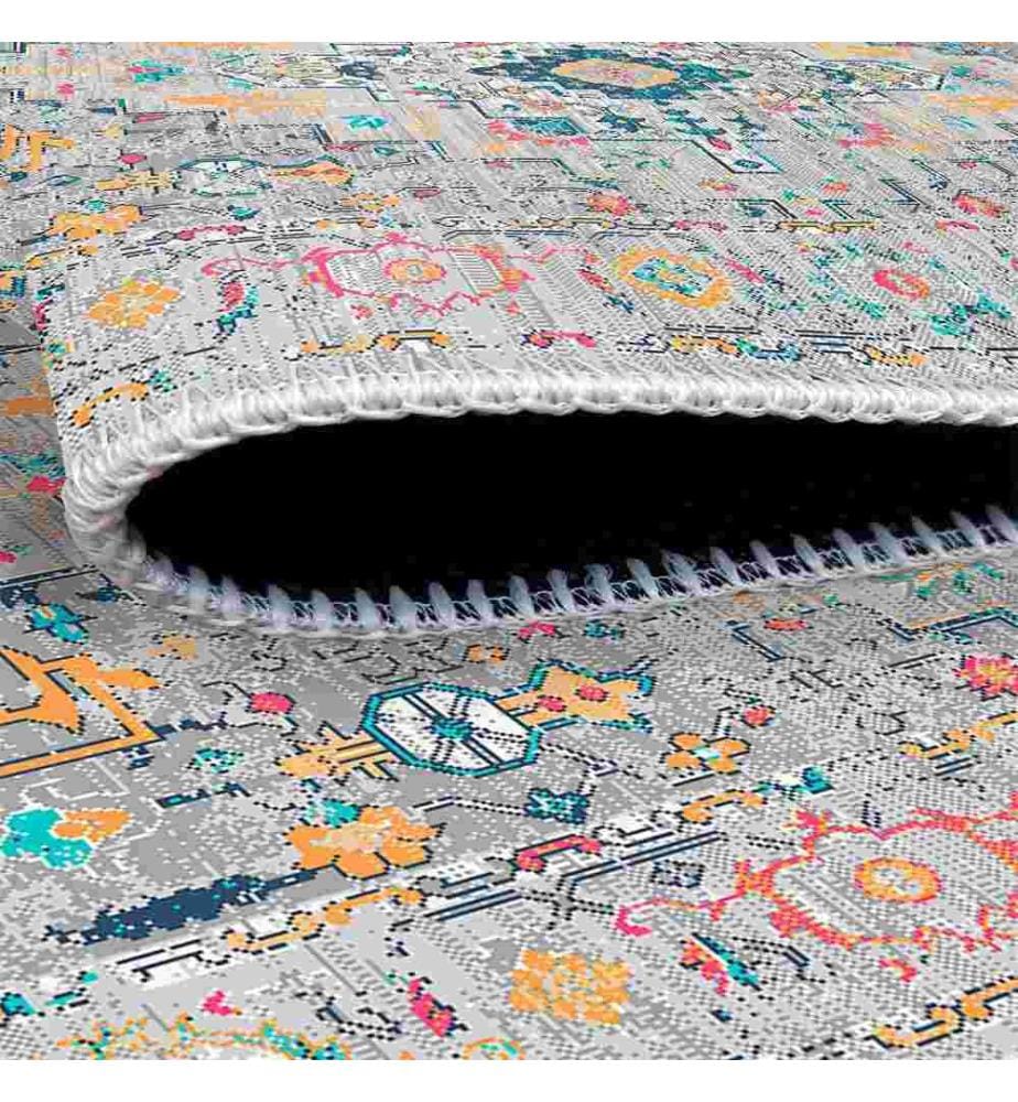 Tappeto, Grigio, 70% Cotone - 30% Ciniglia, 80 x 150 cm