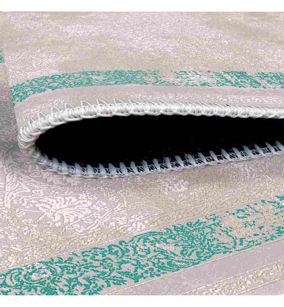 Tappeto, Grigio, Verde, 70% Cotone - 30% Ciniglia, 80 x 200 cm