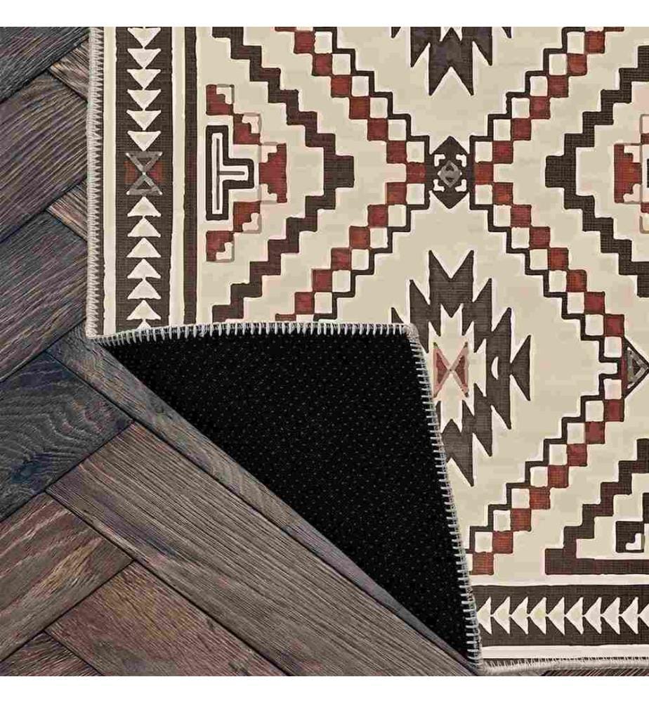 Tappeto, Crema, Marrone, 70% Cotone - 30% Ciniglia, 160 x 230 cm
