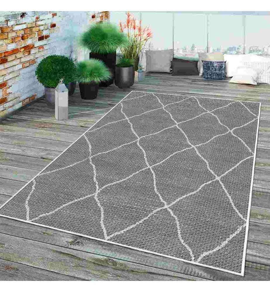 Tappeto, Grigio, 70% cotone - 30% ciniglia, 120 x 180 cm