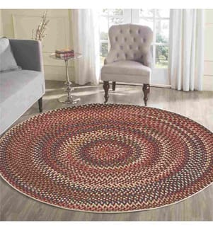 Rug, Multicolor, 70% Cotton - 30% Polyester, Sole: 100% COTTON, 120 x 120 cm