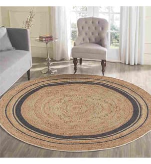 Rug, Cream, 70% Cotton - 30% Polyester, Sole: 100% COTTON, 150 x 150 cm