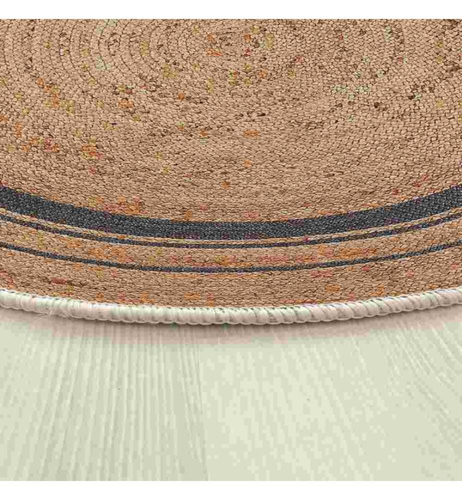 Tapis, crème, 70% coton - 30% polyester, semelle : 100% COTON, 150 x 150 cm