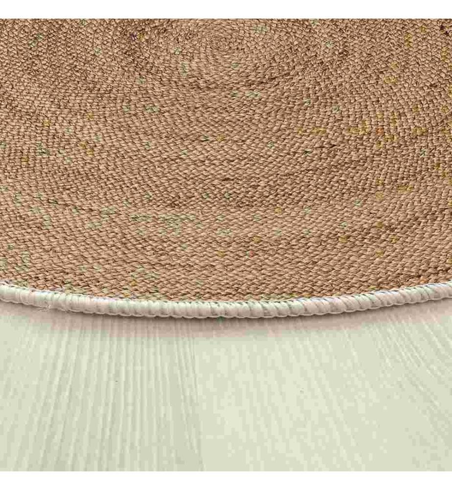 Tapis, crème, 70% coton - 30% polyester, semelle : 100% COTON, 180 x 180 cm