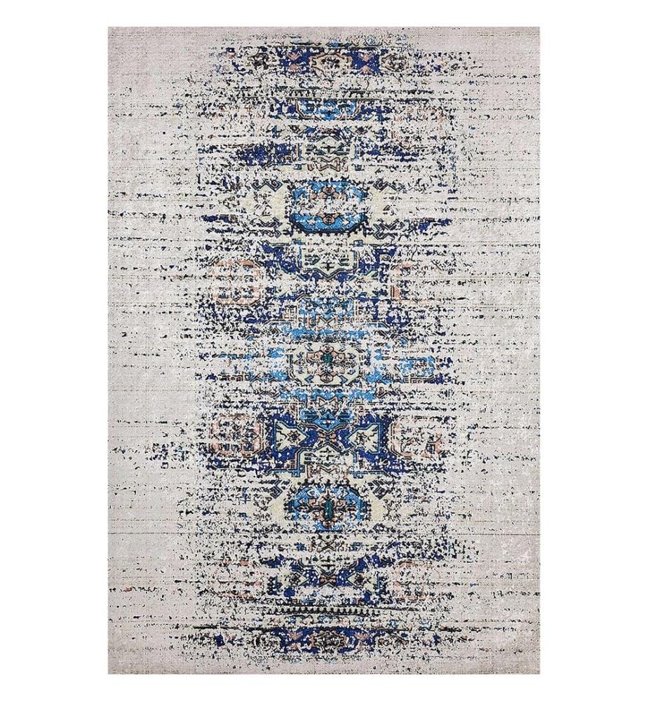 Teppich, Grau, 70% Baumwolle - 30% Polyester, 80 x 150 cm