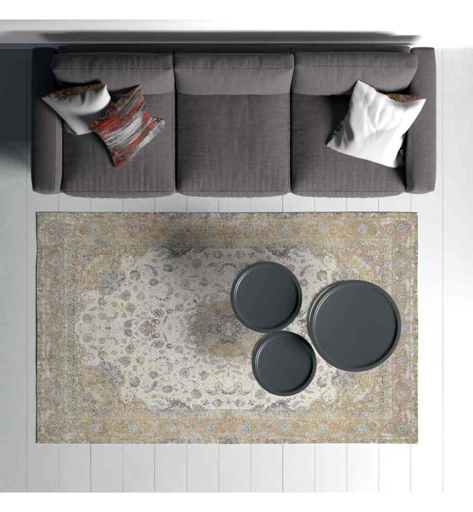 Tapis, vert, 70% coton - 30% polyester, 80 x 120 cm