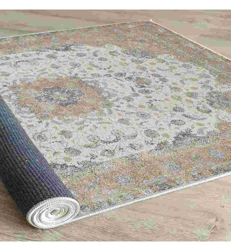 Tapis, vert, 70% coton - 30% polyester, 80 x 120 cm