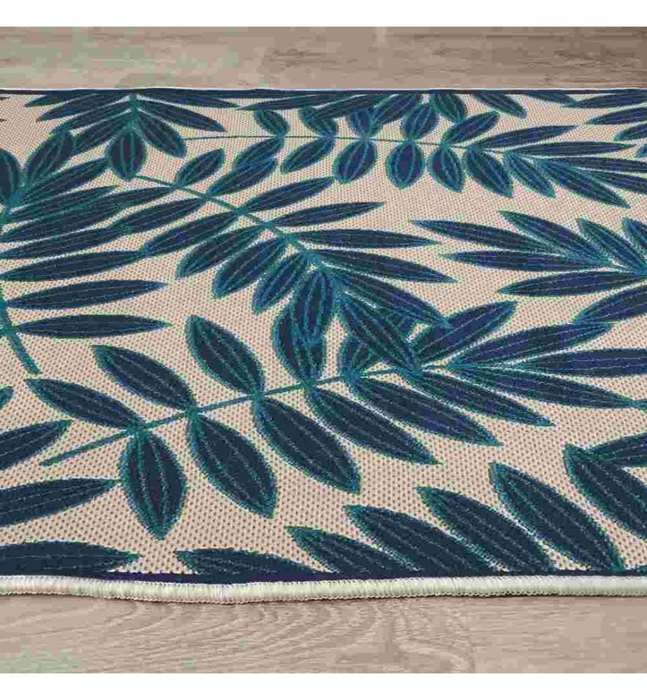 Tapis, bleu marine, 70% coton - 30% polyester, 100 x 200 cm
