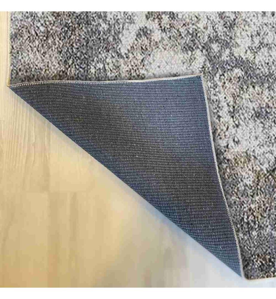 Teppich, Grau, 70% Baumwolle - 30% Polyester, 80 x 150 cm