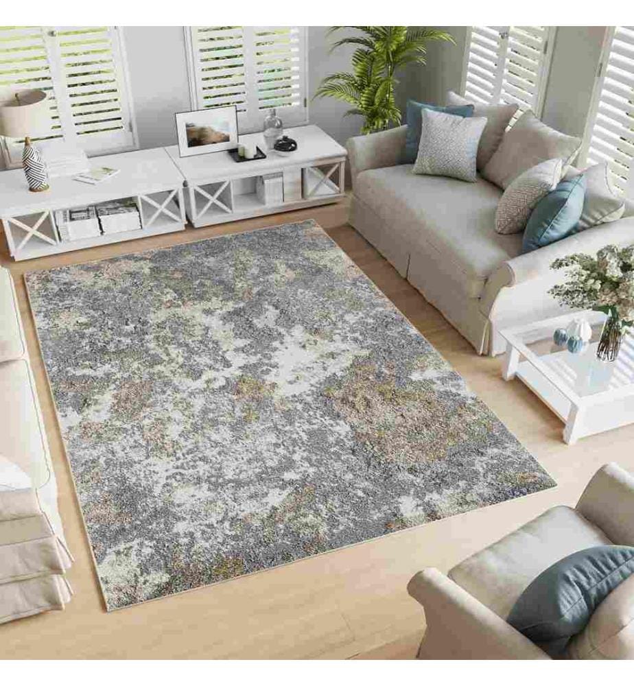 Tapis, gris, 70% coton - 30% polyester, 80 x 200 cm