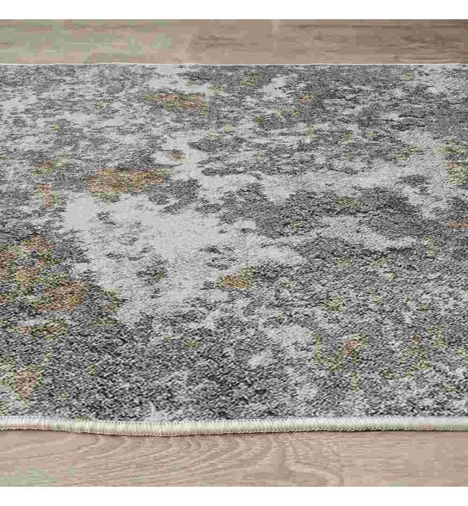 Tapis, gris, 70% coton - 30% polyester, 80 x 200 cm