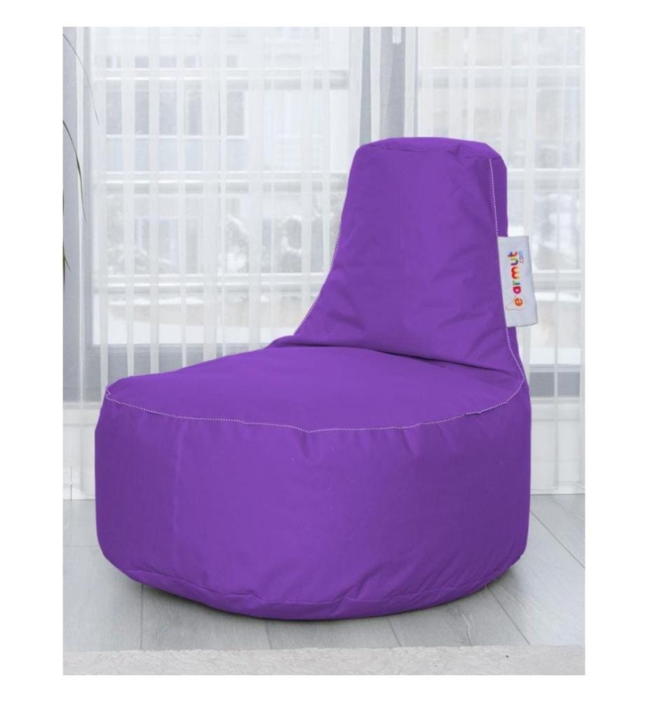Sac de fèves de jardin, violet, polystyrène recyclé haute densité, tissu polyester