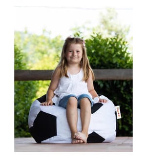 Garten-Sitzsack, schwarz, weiss, hochdichtes recyceltes Styropor, Polyester-Gewebe