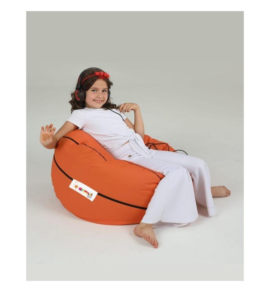 Garten-Sitzsack, Fliese rot, hochdichter recycelter Styropor, Polyester-Gewebe