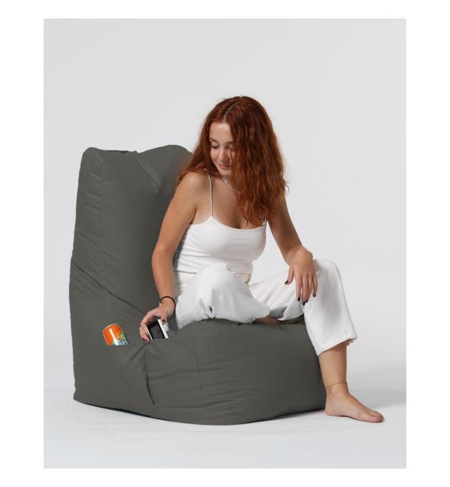 Garten-Sitzsack, Dunst, hochdichter recycelter Styropor, Polyestergewebe