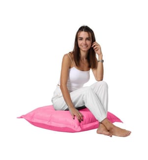 Gartenkissen, Rosa, hochdichter recycelter Styropor, Polyester-Gewebe