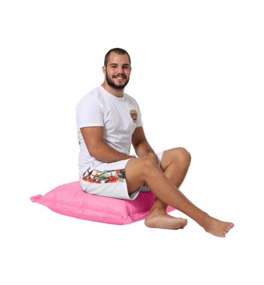 Gartenkissen, Rosa, hochdichter recycelter Styropor, Polyester-Gewebe