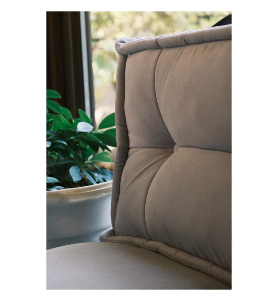 Sac pouf, gris, tissu Soho