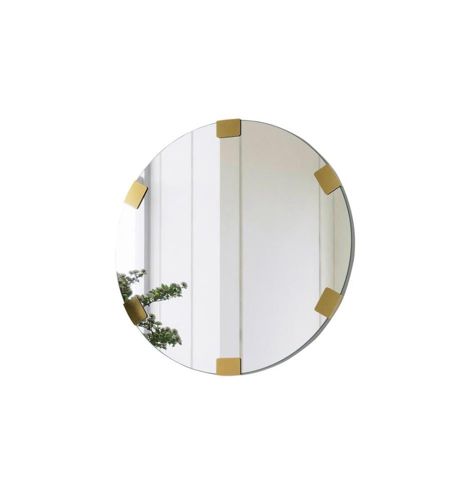 Decorative Mirror, Gold, Hardboard