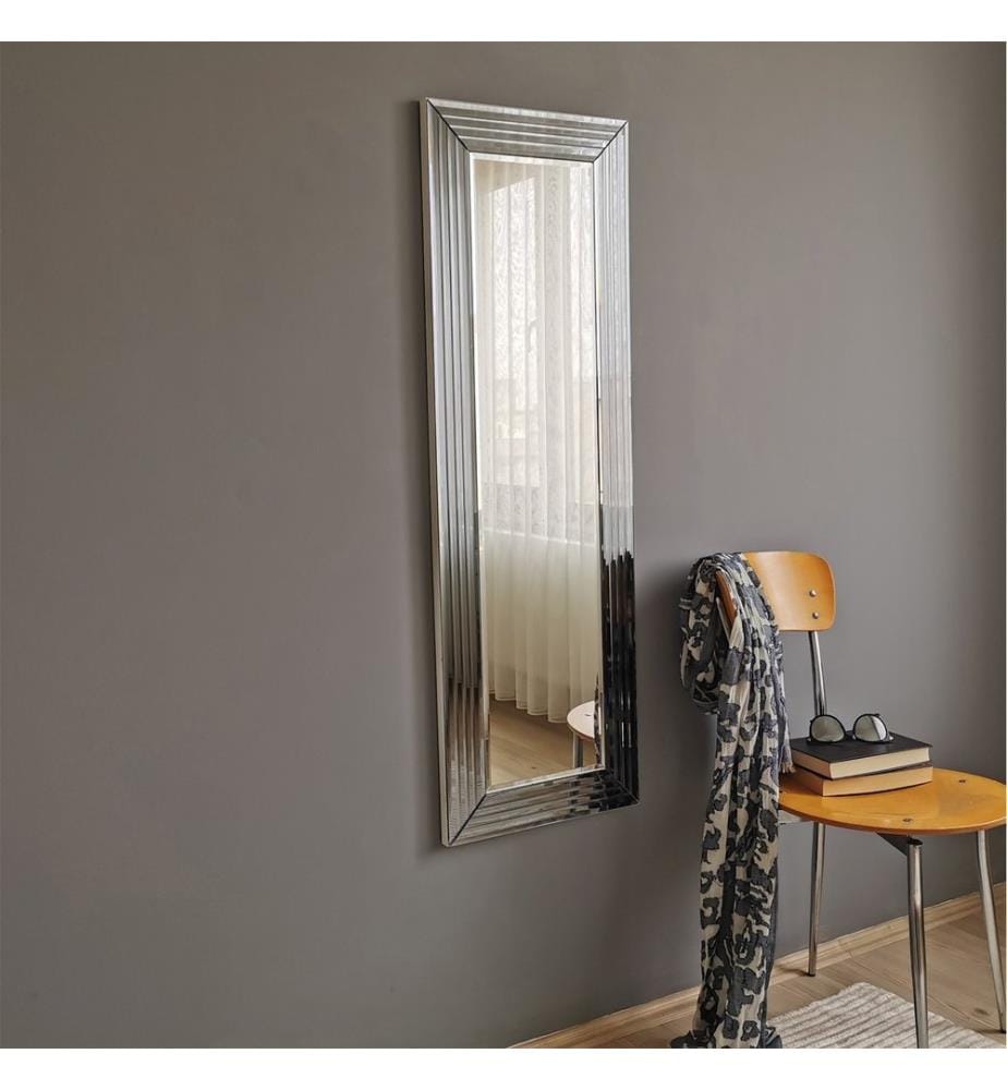 Argento, Specchio Da Parete, 120X40 cm, MDF